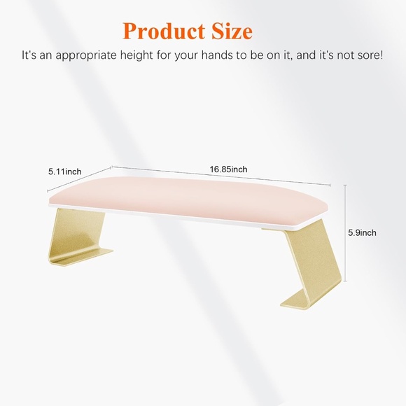 Pink Pillow Arm Rest for Nail Technicians - Picture 2 of 7